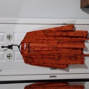 VS Orange floral robe